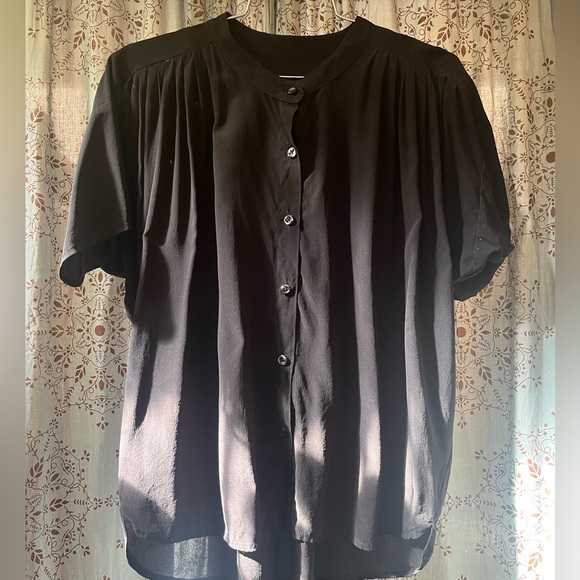 Black silk blouse from The Podolls. Medium - Picture 2 of 8
